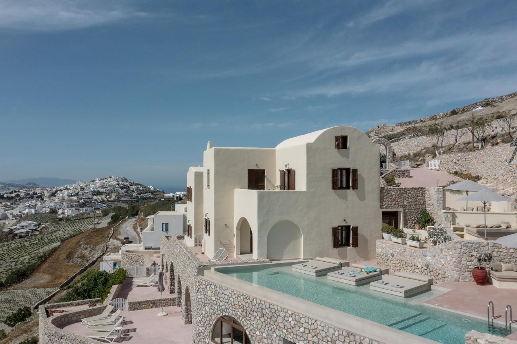 Zatrikion Santorini Villas Pyrgos Kallistis Ngoại thất bức ảnh
